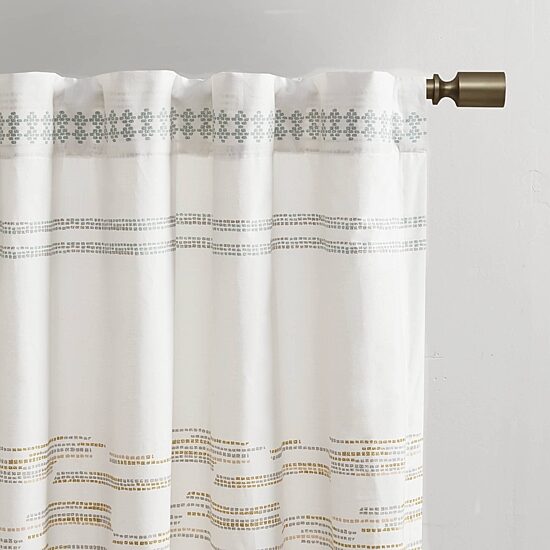 INK+IVY Nea 50"W X 84"L Rod Pocket Light-Filtering Single Curtain Panel