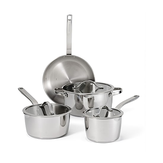 Tramontina Tempo Tri-Ply Stainless Steel 7-pc. Cookware Set