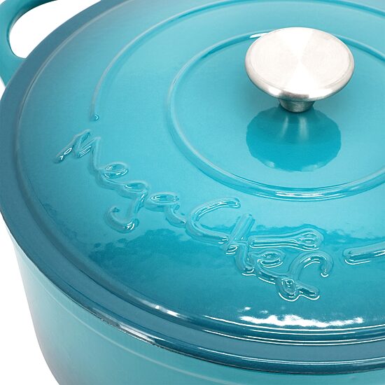 MegaChef Enameled Cast Iron 6.35-qt. Round Dutch Oven