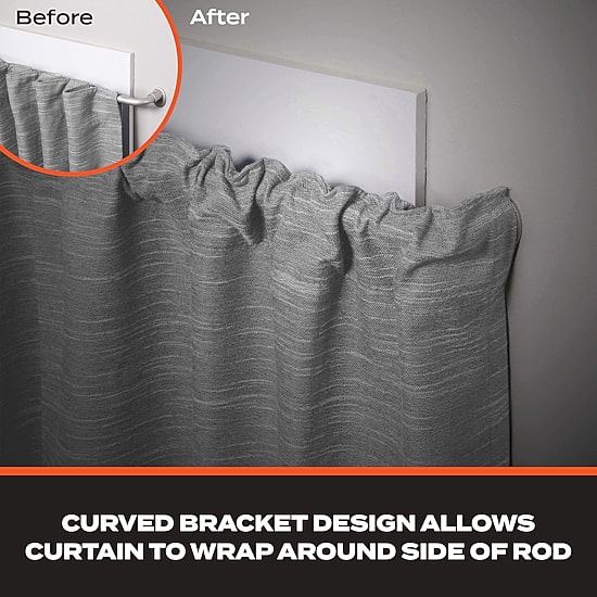 Sun Zero Blackout Wrap Around 5/8 IN Adjustable Curtain Rod