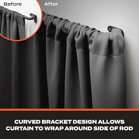 Sun Zero Wrap Around 3/4 IN Adjustable Curtain Rod