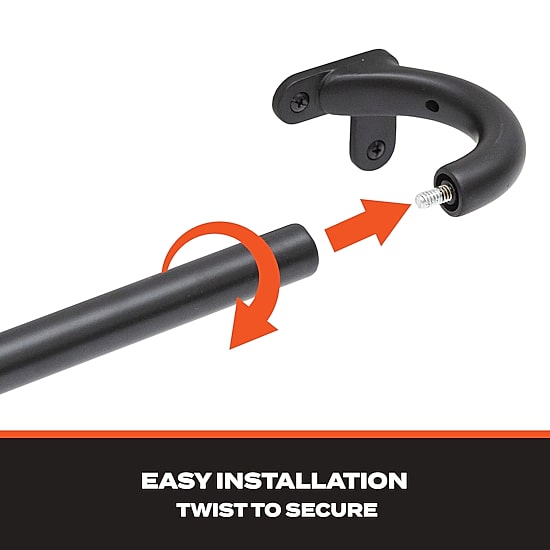 Sun Zero Wrap Around 3/4 IN Adjustable Curtain Rod