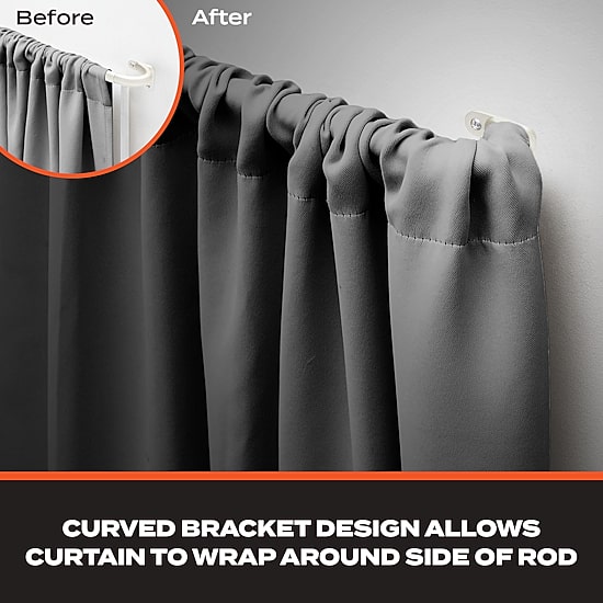 Sun Zero Wrap Around 3/4 IN Adjustable Curtain Rod