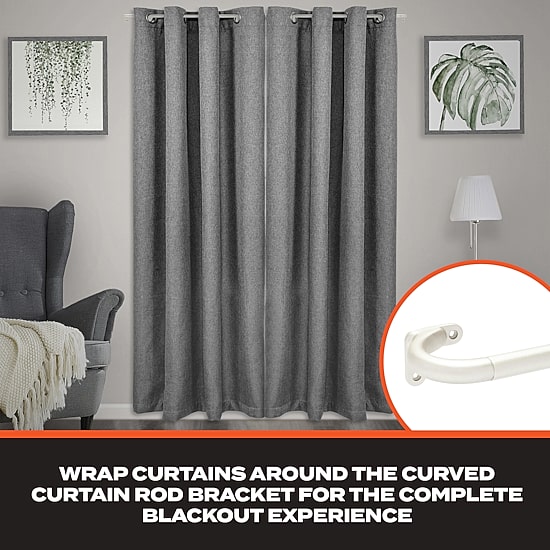 Sun Zero Wrap Around 3/4 IN Adjustable Curtain Rod