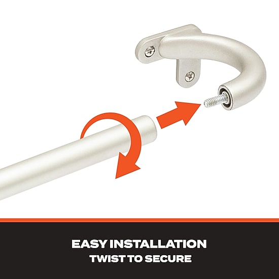 Sun Zero Wrap Around 3/4 IN Adjustable Curtain Rod