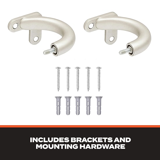 Sun Zero Wrap Around 3/4 IN Adjustable Curtain Rod