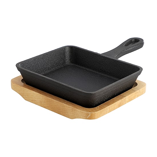 MegaChef Cast Iron Mini Square Frying Pan