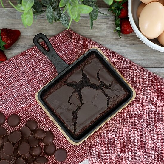 MegaChef Cast Iron Mini Square Frying Pan