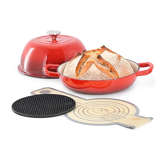MegaChef Enameled Cast Iron 6-qt. Dutch Oven