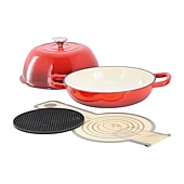MegaChef Enameled Cast Iron 6-qt. Dutch Oven