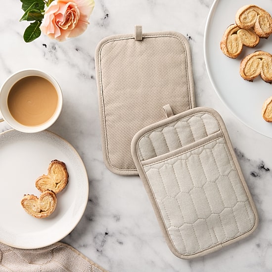 Martha Stewart Honeycomb Quilted 2-pc. Pot Holder Set