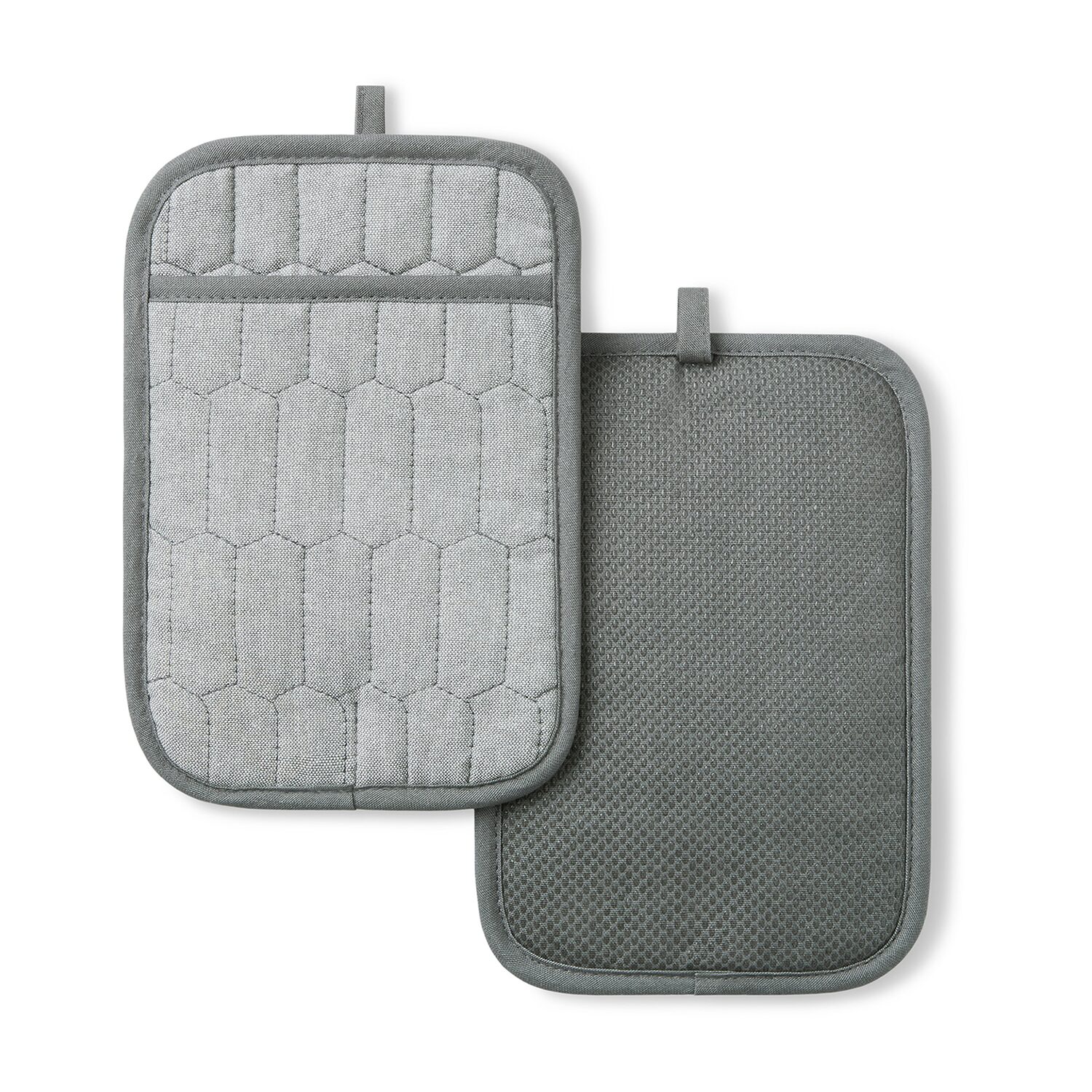 Martha Stewart Honeycomb Quilted 2-pc. Pot Holder Set