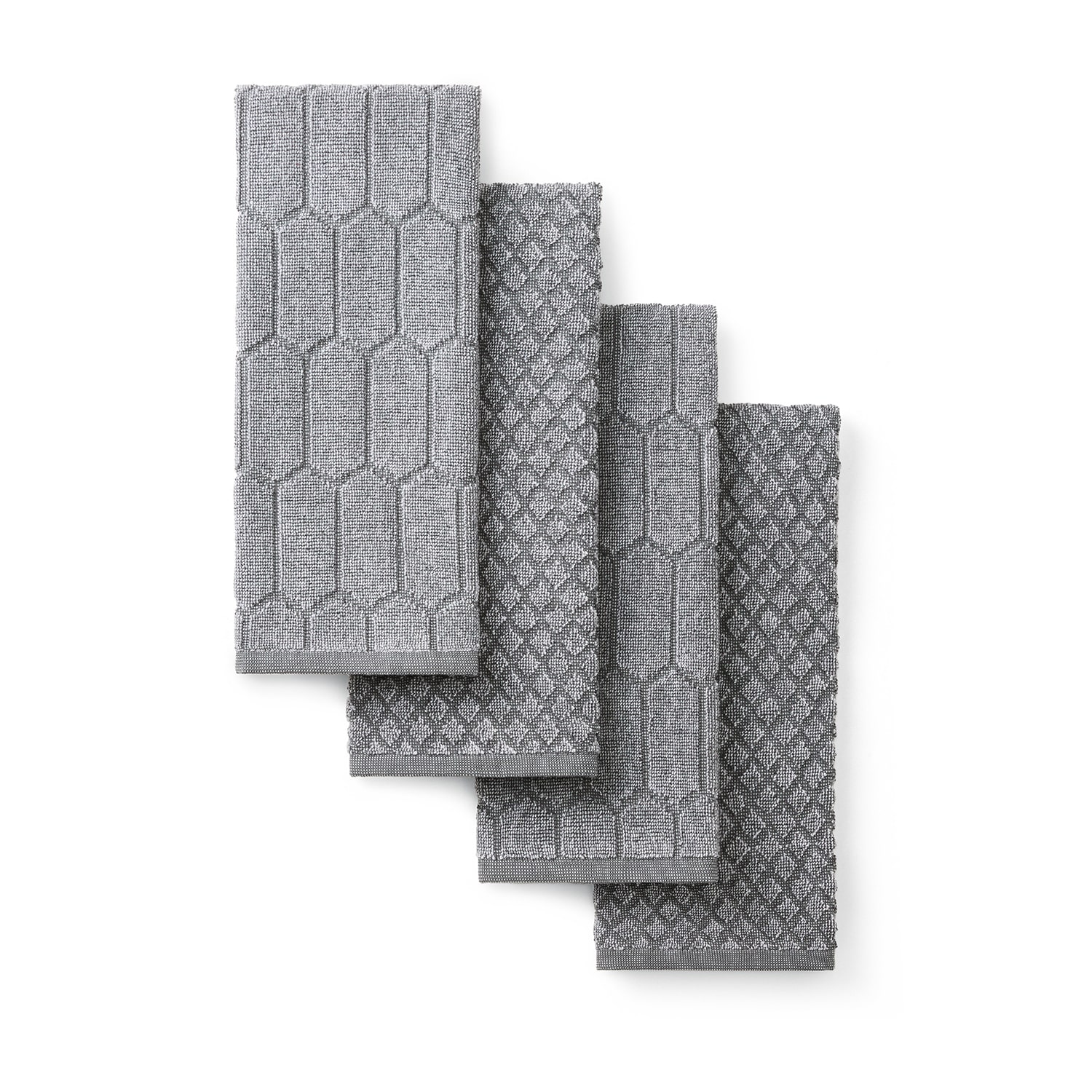 Martha Stewart Honeycomb Chambray 4-pc. Kitchen Towel Set