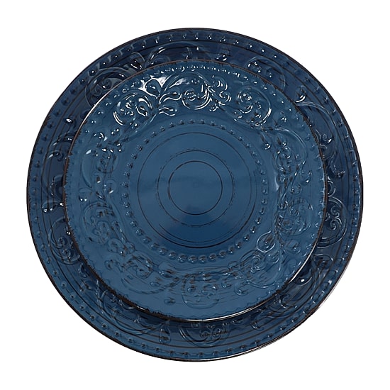 Elama Malibu Sea Glass Db 16-pc. Stoneware Dinnerware Set