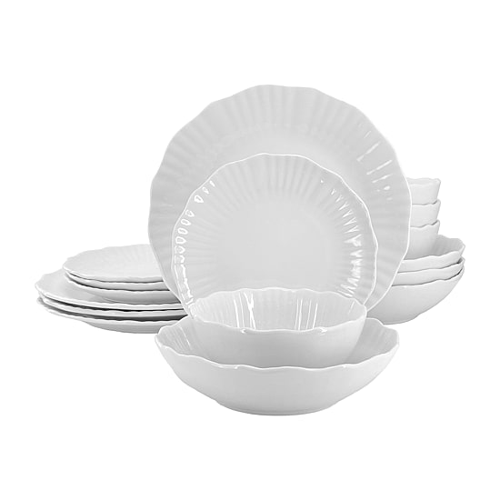 Elama Millie 16-pc. Porcelain Dinnerware Set