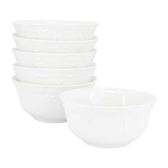 Elama Henryi 6.1 Inch 6-pc. Porcelain Salad Bowl