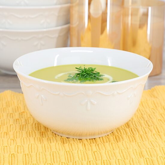 Elama Henryi 6.1 Inch 6-pc. Porcelain Salad Bowl