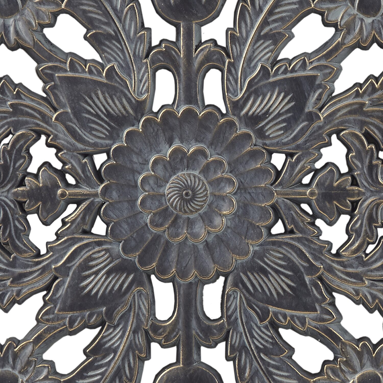 Madison Park Botanical Distressed Carved Wood 2-pc. Wall Art Set