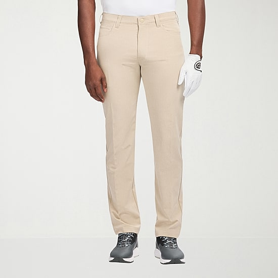 IZOD Swingflex 5 Pocket Dobby Mens Classic Fit Flat Front Pant