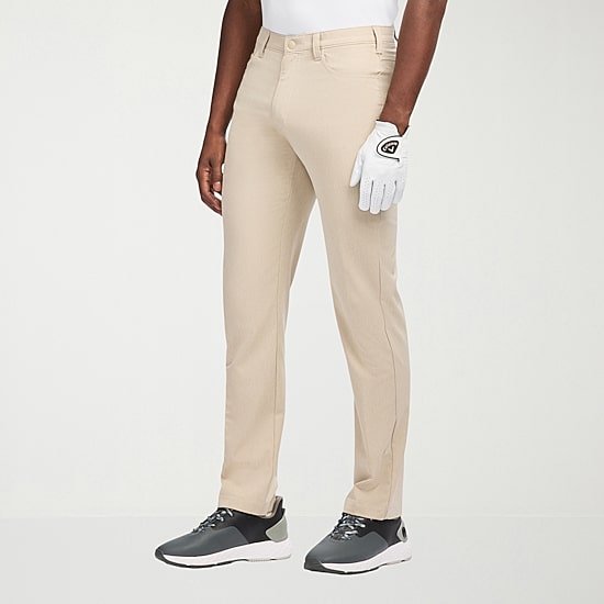 IZOD Swingflex 5 Pocket Dobby Mens Classic Fit Flat Front Pant