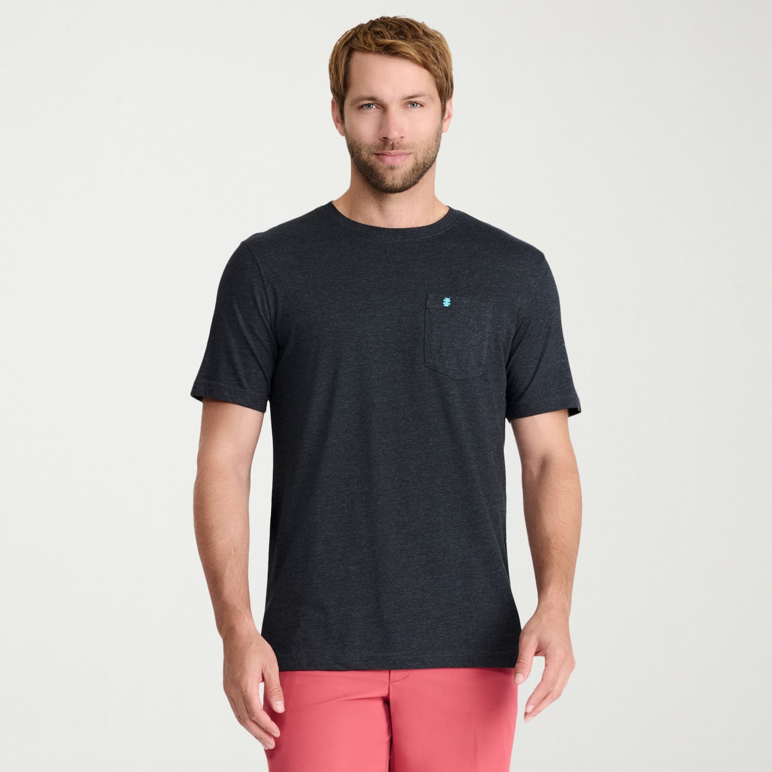 IZOD Saltwater Soft Wash Mens Crew Neck Short Sleeve T-Shirt