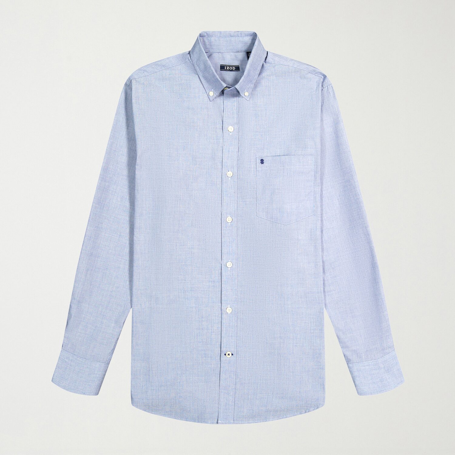 IZOD Performance Comfort Mens Long Sleeve Classic Fit Button-Down Shirt