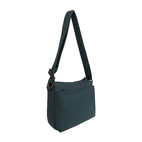Bueno of California Elephant Washed Double Zip Crossbody Bag