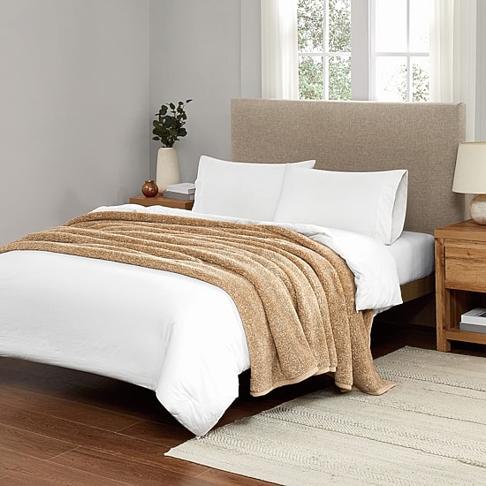Brooklyn Loom Heathered Sherpa Blanket