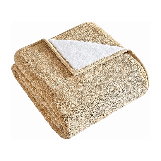Brooklyn Loom Heathered Sherpa Blanket