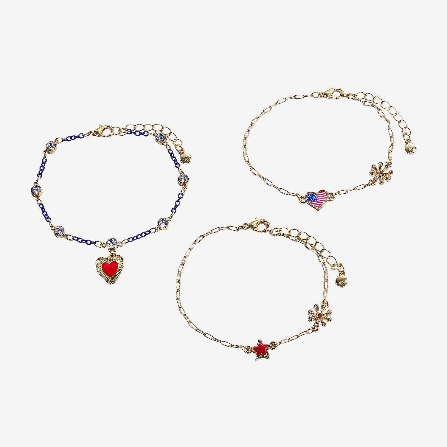 Mixit 4th Of July Womens 3-pc. Bracelet Set