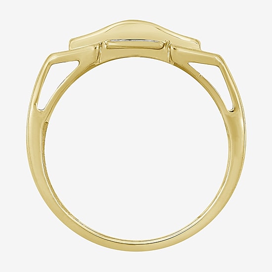 (I / I2) Mens 1/3 CT. T.W. Natural White Diamond 10K Gold Cocktail Ring