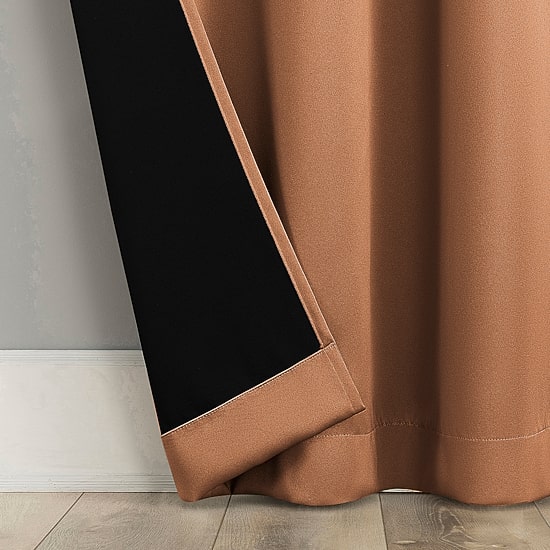 Sun Zero Sheridan Magnetic Closure Grommet Top 100% Blackout Set of 2 Curtain Panel