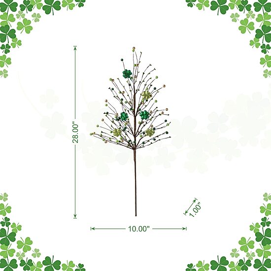 Glitzhome 28" Berry And Shamrock 2-pc. Pick