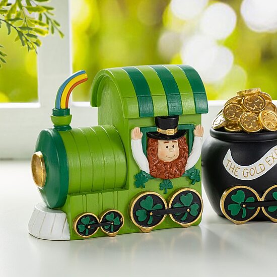 Glitzhome Wooden Shamrock 3-pc. St. Patricks Day Tabletop Decor