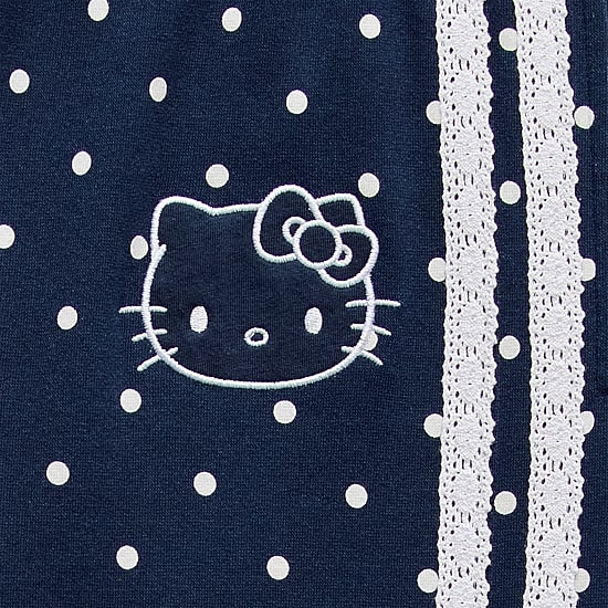 Bottom Womens Juniors Wide Leg Hello Kitty Fleece Sweatpant