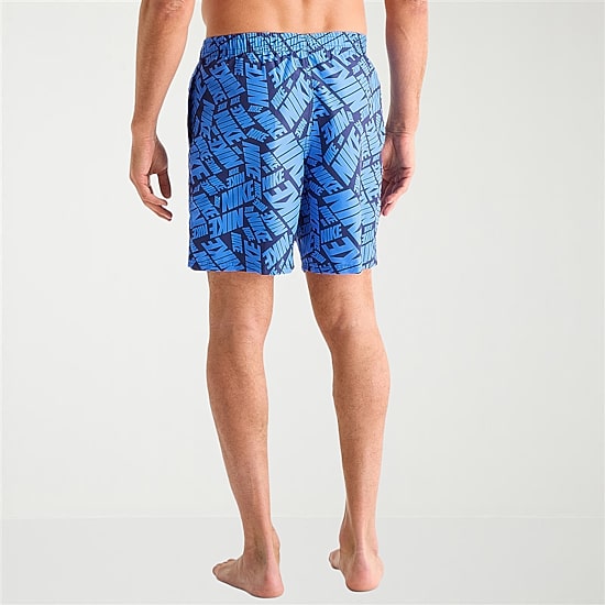 Nike Mens Drawstring Waist 7" Logo Swim Trunks