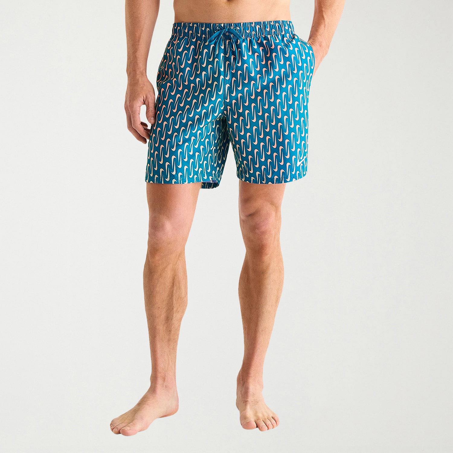 Nike Mens DRAWSTRING WAIST 7" Logo Swim Trunks