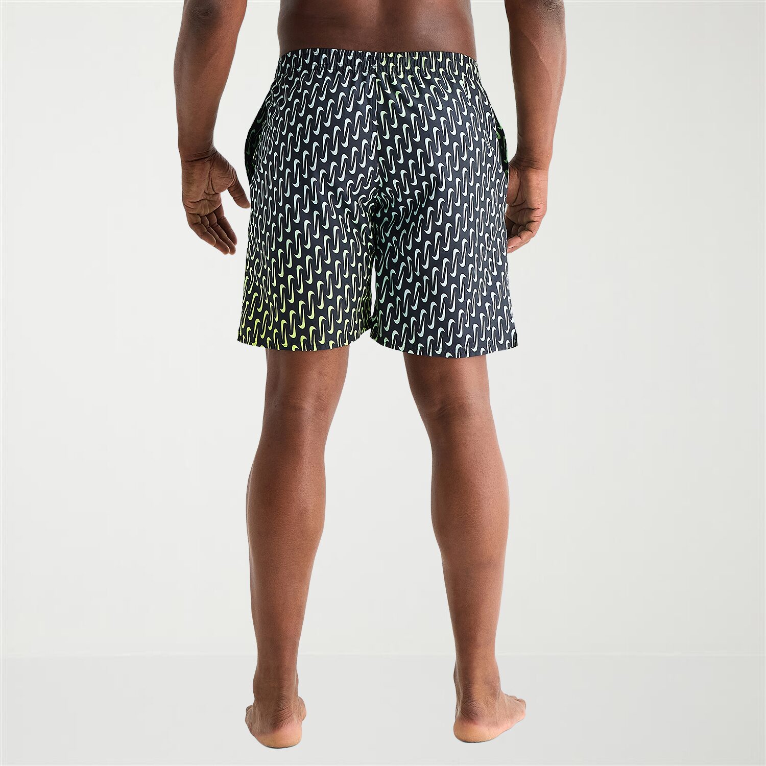 Nike Mens Big and Tall Drawstring Waist 7" Logo Swim Trunks