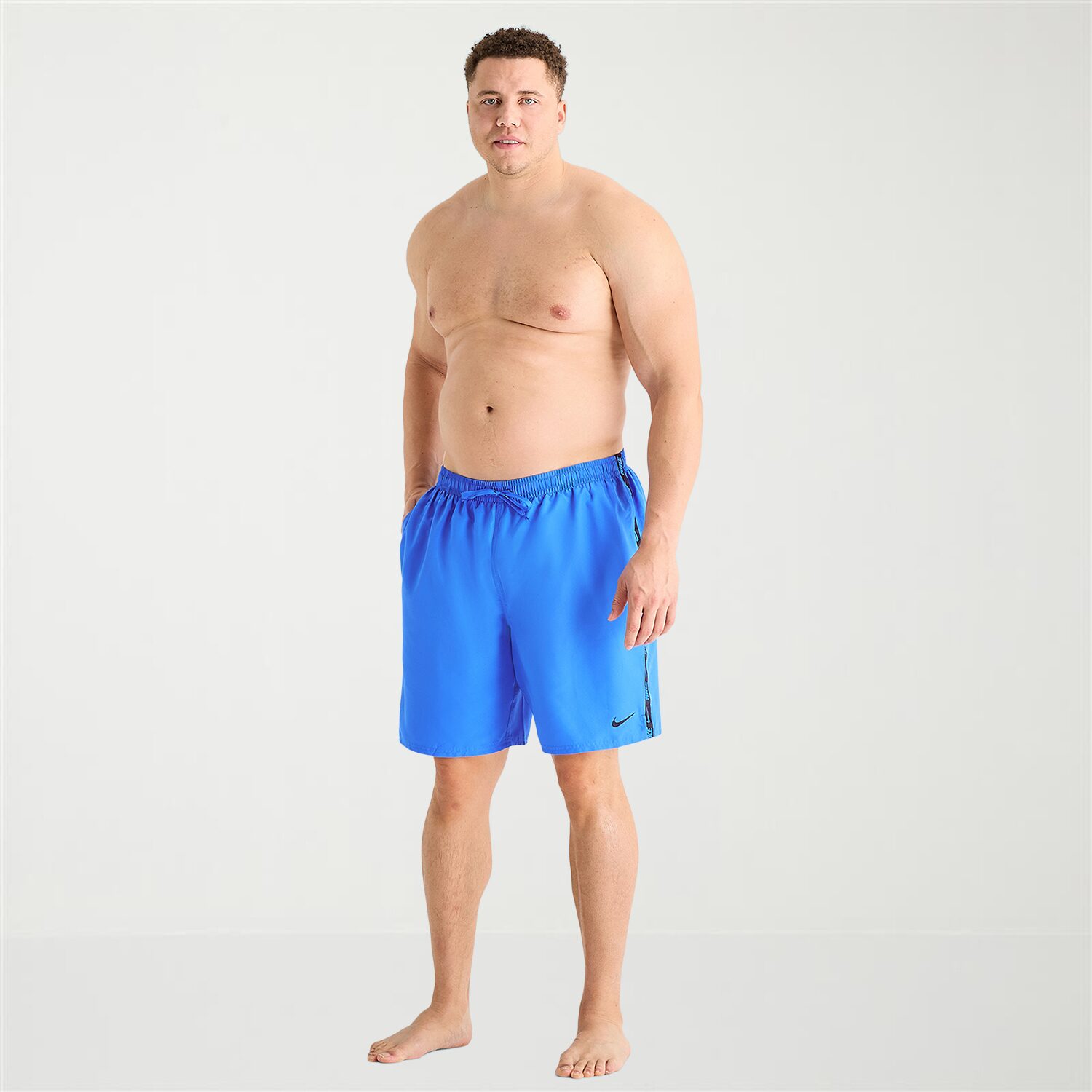 Nike Mens Big and Tall Drawstring Waist 9" Swim Trunks