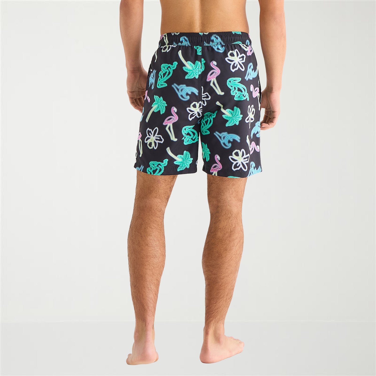 Arizona Mens 6 1/2" Animal Swim Trunks