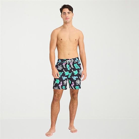 Arizona Mens 6 1/2" Animal Swim Trunks