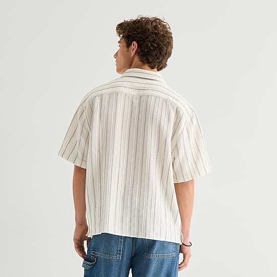 Arizona Mens Short Sleeve Regular Fit Button-Down Shirt