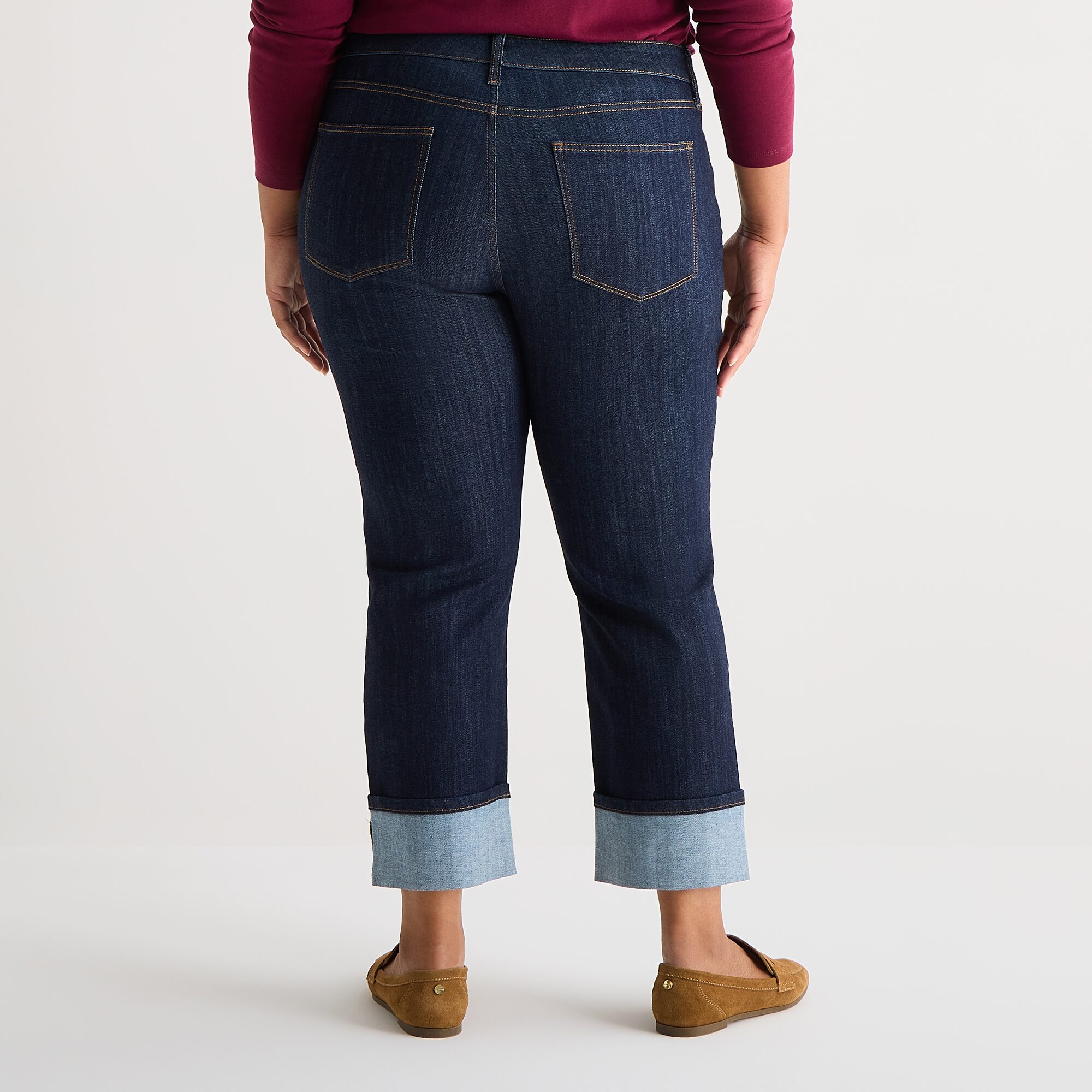 St. John's Bay Womens Plus High Rise Wide Leg Jean