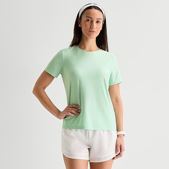 Xersion Womens Performance Crew Neck Short Sleeve T-Shirt