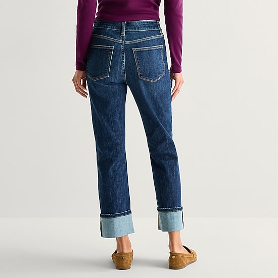 St. John's Bay Womens High Rise Straight Leg Jean