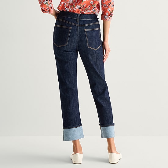 St. John's Bay Womens High Rise Straight Leg Jean
