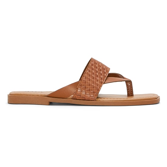 A.N.A Womens Woven Band Flip-Flops