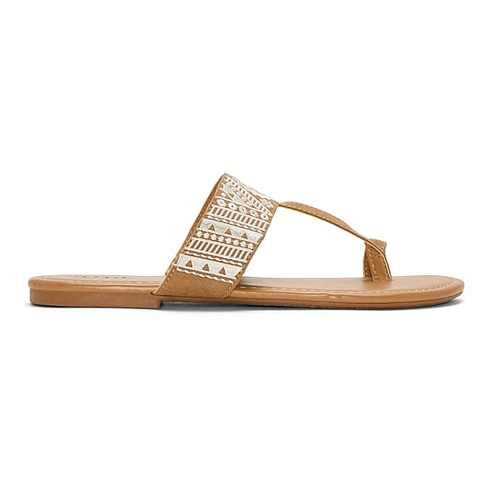 a.n.a Womens Embroidery Slide Sandals