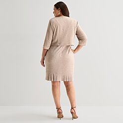 jcpenney beige dresses Plus Size Beige Dresses - Women