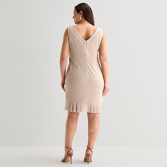 Maya Brooke Womens Plus Jacket Dress